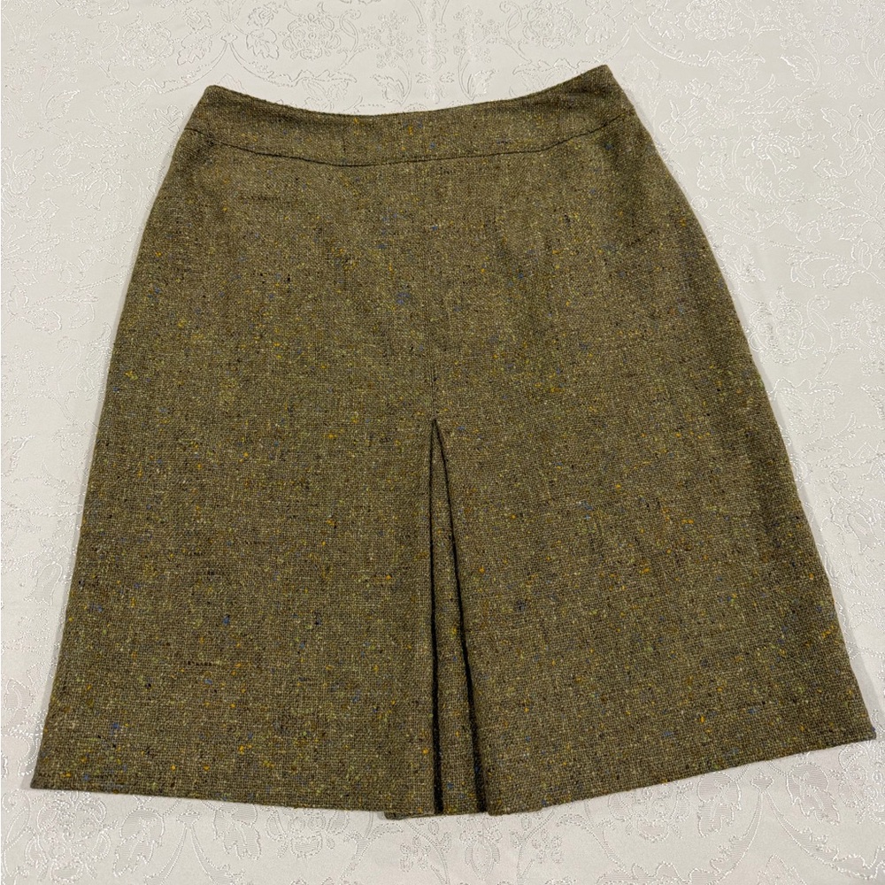 Jones New York Green Wool Pencil Skirt